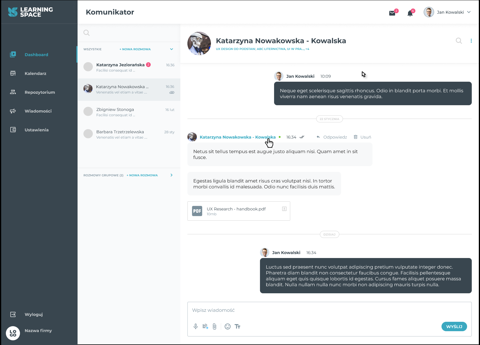 LearningSpace - Created a full-featured educational platform with React.js & Next.js, delivering dynamic and interac