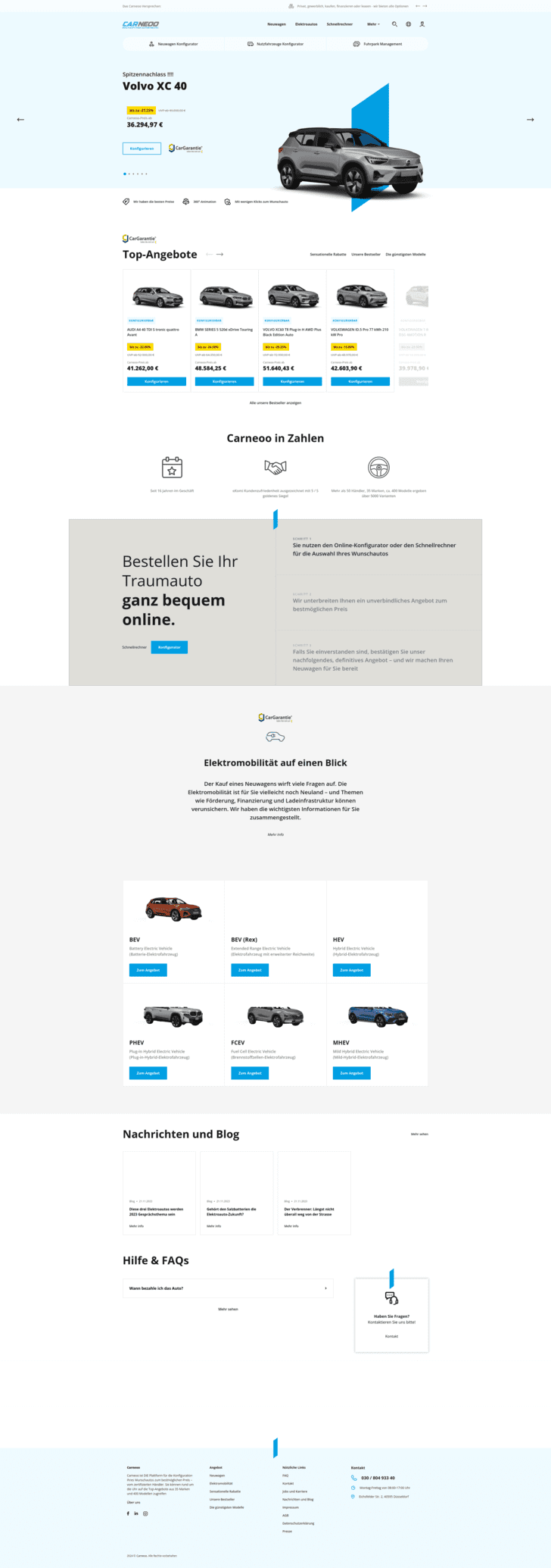 Carneoo - Finalized Next.js car sales platform with bug fixes, new pages, and custom elements to boost engagem