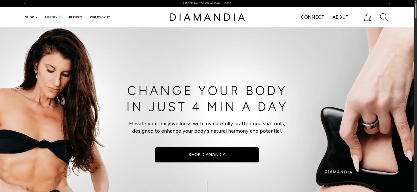 Diamandia - Homepage sections, social integrations and theme improvements. Development stopped before this versi