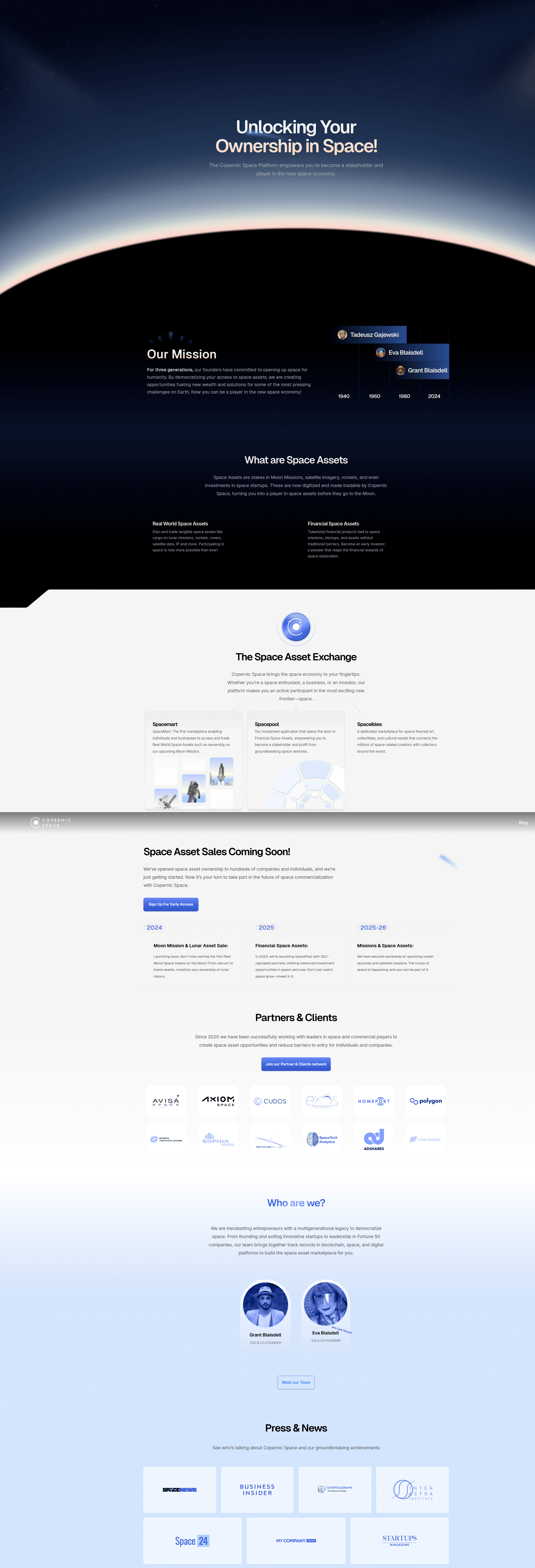 Copernicspace - Developed an NFT marketplace from scratch in Next.js. Implemented NFT builder, category listing, pro